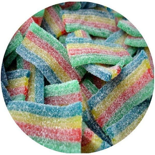 Mini Rainbow Sour Belts - Ready Set Candy